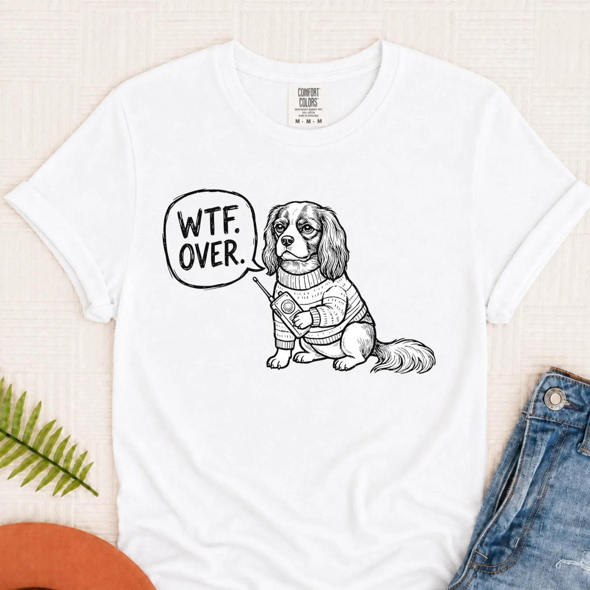 T-Shirt White / S Cavalier Walkie Talkie Political Unisex TShirt