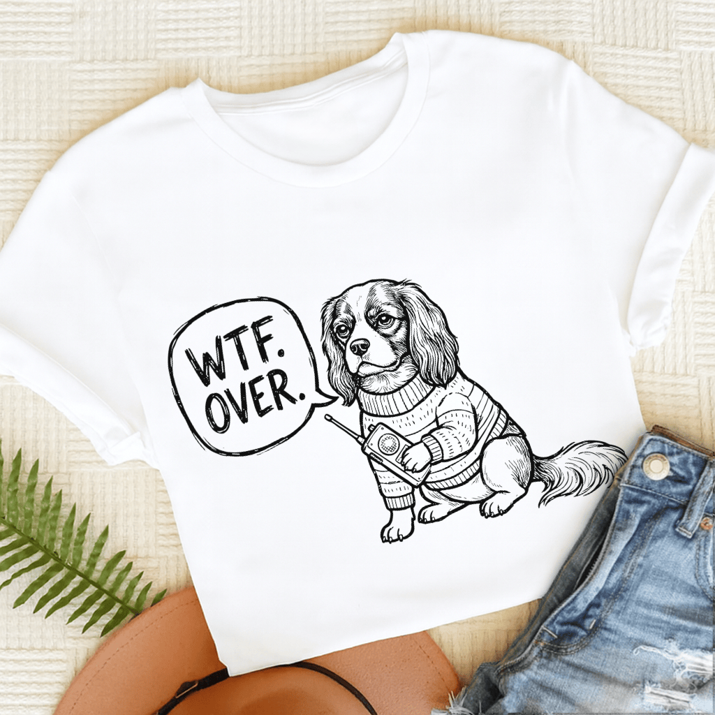 Cavalier Walkie Talkie Unisex TShirt White
