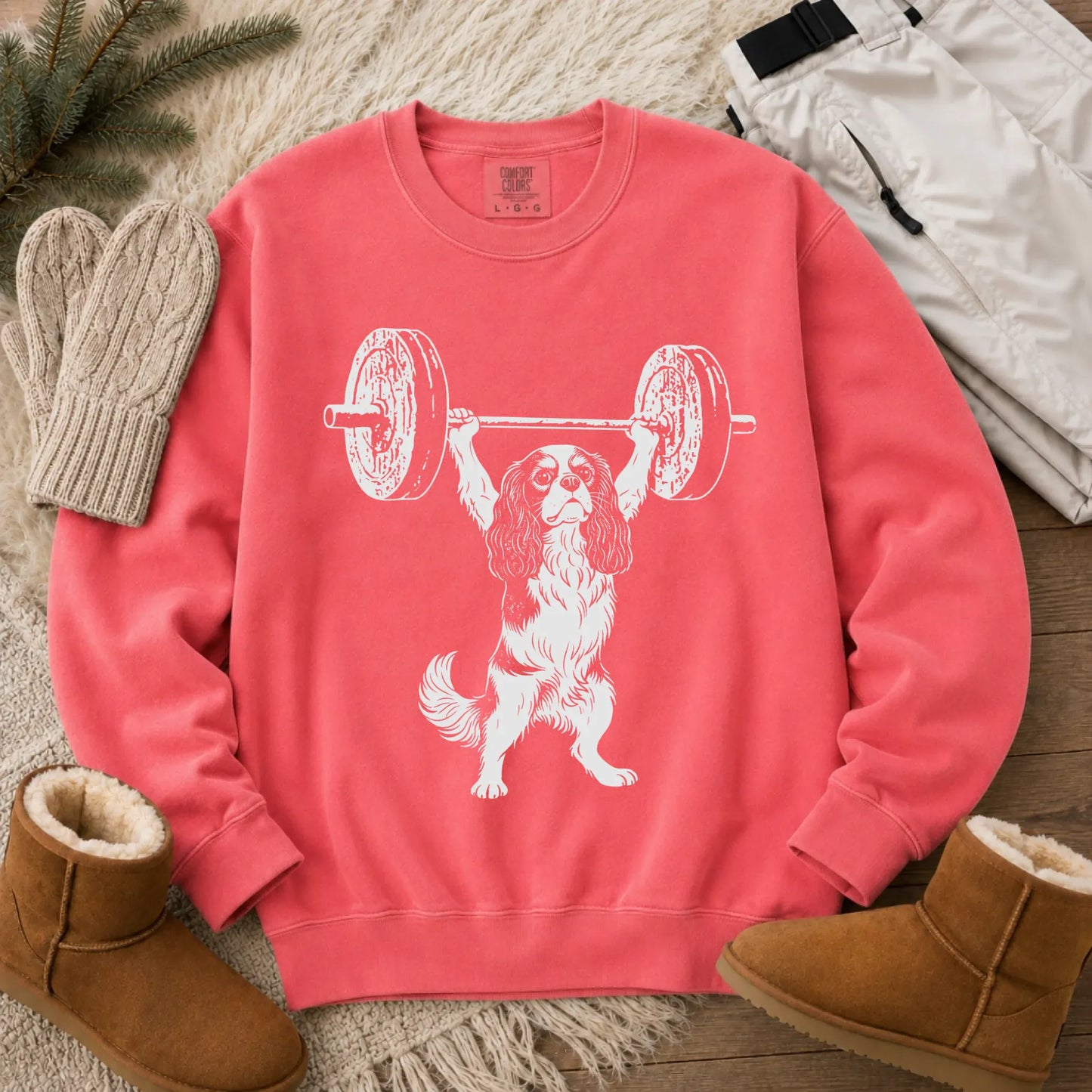 Cavalier Weight Training Fitness Unisex Sweatshirt Watermelon