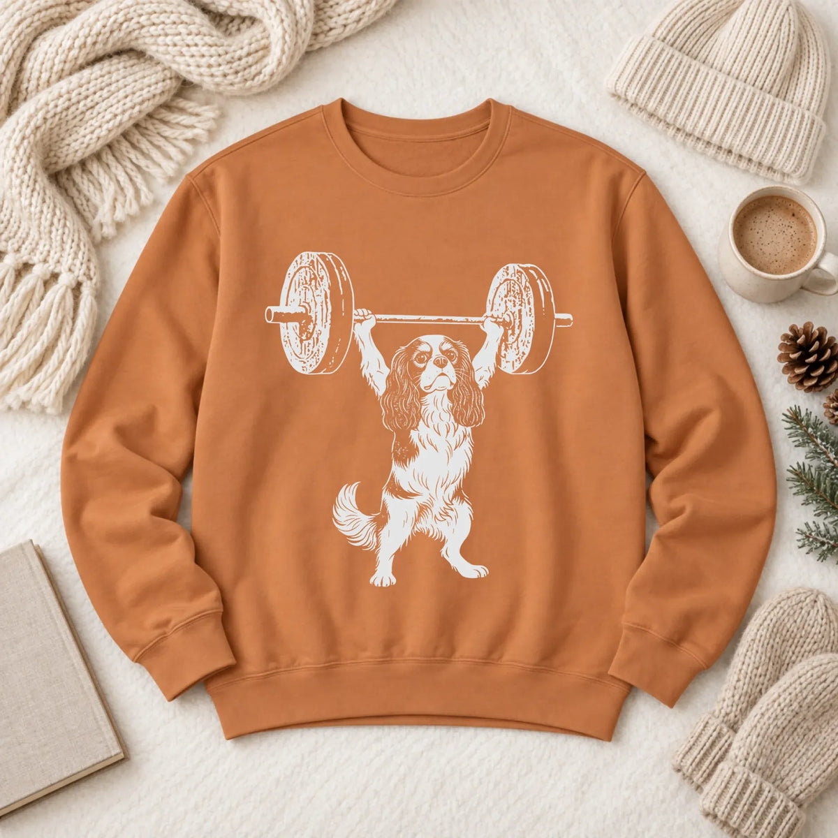 Cavalier Weight Training Fitness Unisex Sweatshirt Yam