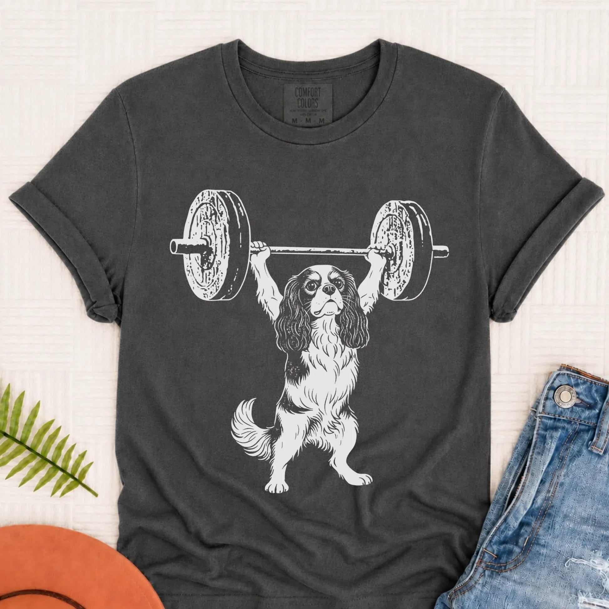 Cavalier Weight Training Fitness Unisex TShirt Pepper