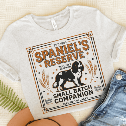 Cavalier Whiskey Drinker Unisex Tshirt Ash