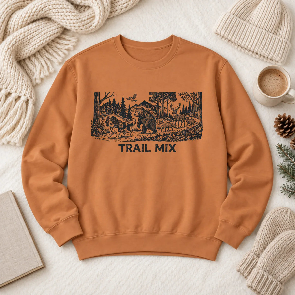 Sweatshirt Yam / S Cavalier Woods Hiking Trail Mix Unisex Sweatshirt