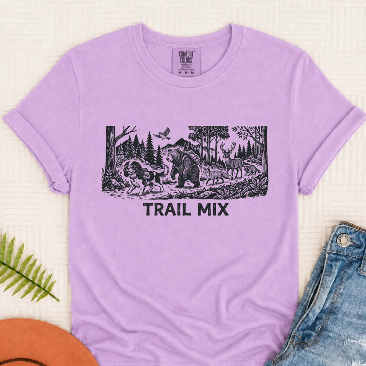 T-Shirt Orchid / S Cavalier Woods Hiking Trail Mix Unisex TShirt