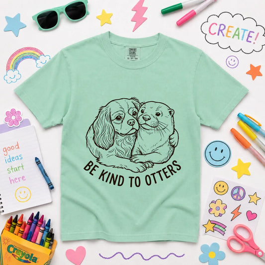 Cavalier YOUTH Kind to Otters Unisex TShirt Island Reef