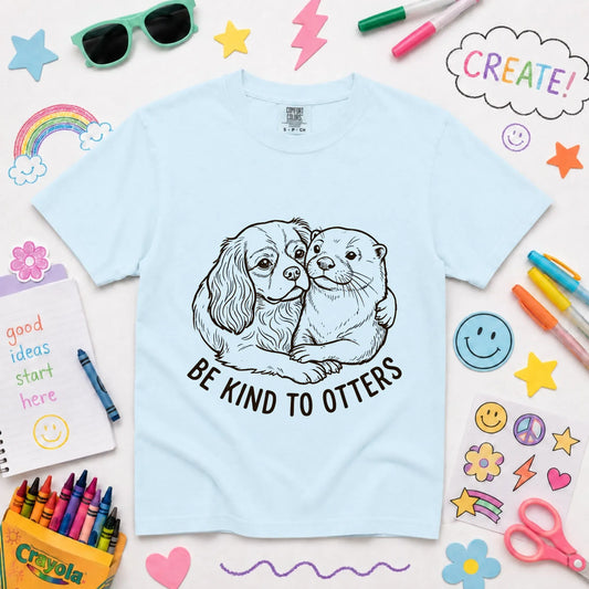 Cavalier YOUTH Kind to Otters Unisex TShirt Chambray