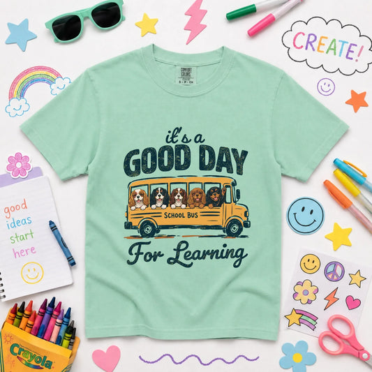 Cavalier YOUTH Teacher Good Day to Learn Unisex Tshirt Island Reef