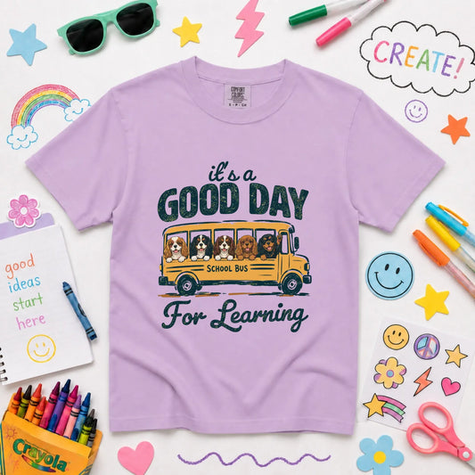 Cavalier YOUTH Teacher Good Day to Learn Unisex Tshirt Orchid