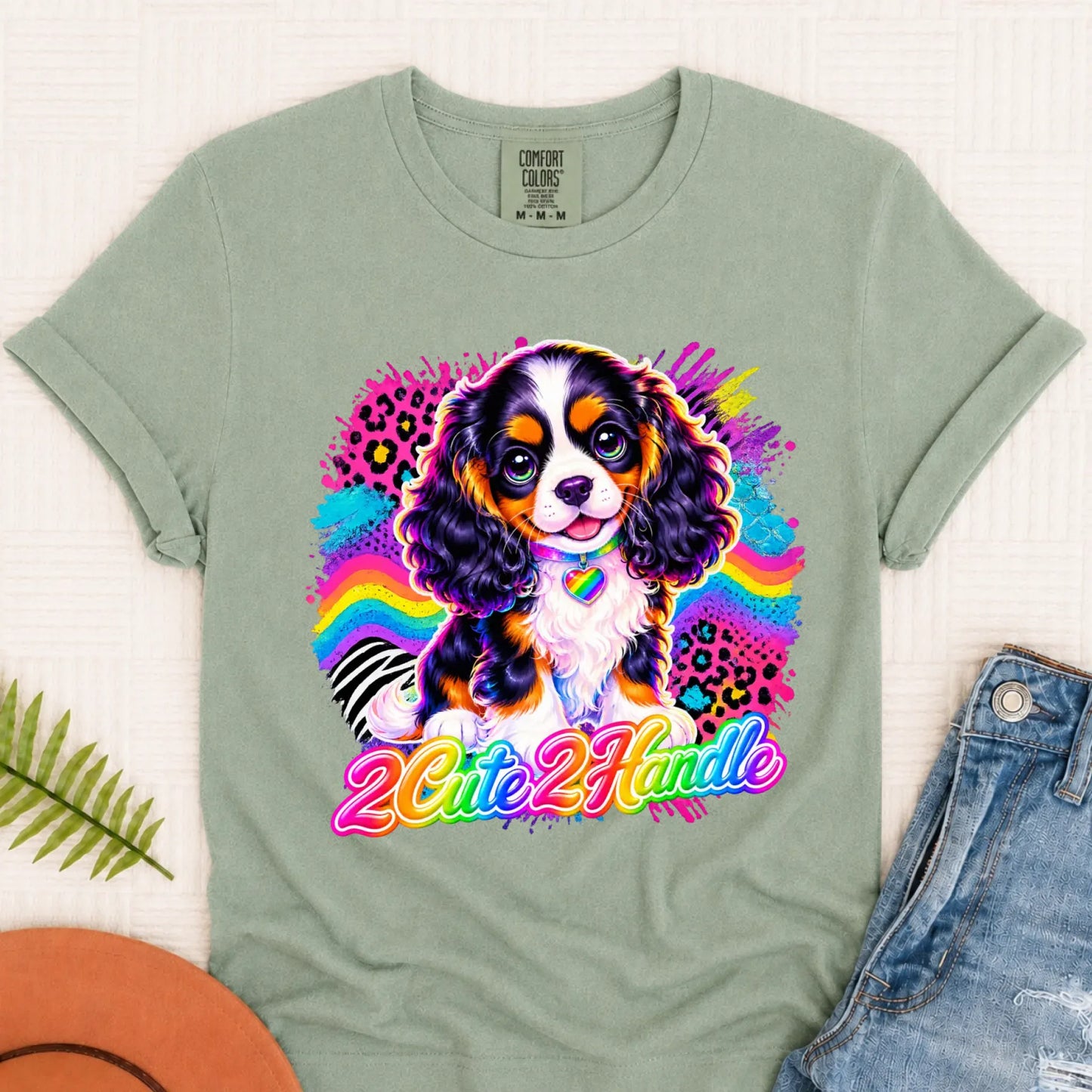 Custom Cavalier 90s Too Cute Unisex TShirt Bay