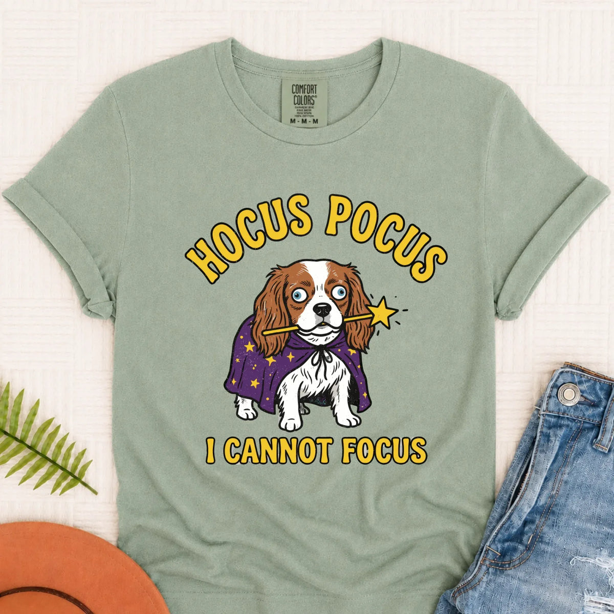 Custom Cavalier ADHD Hocus Pocus Unisex TShirt Monster Light 1717 Bay