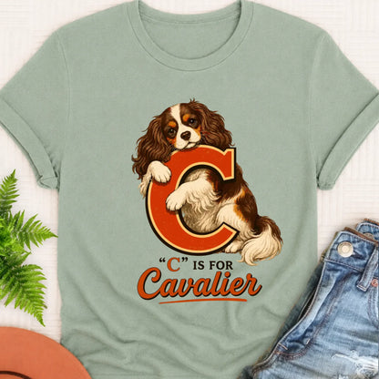 T-Shirt Bay / S Custom Cavalier Alphabet Unisex TShirt