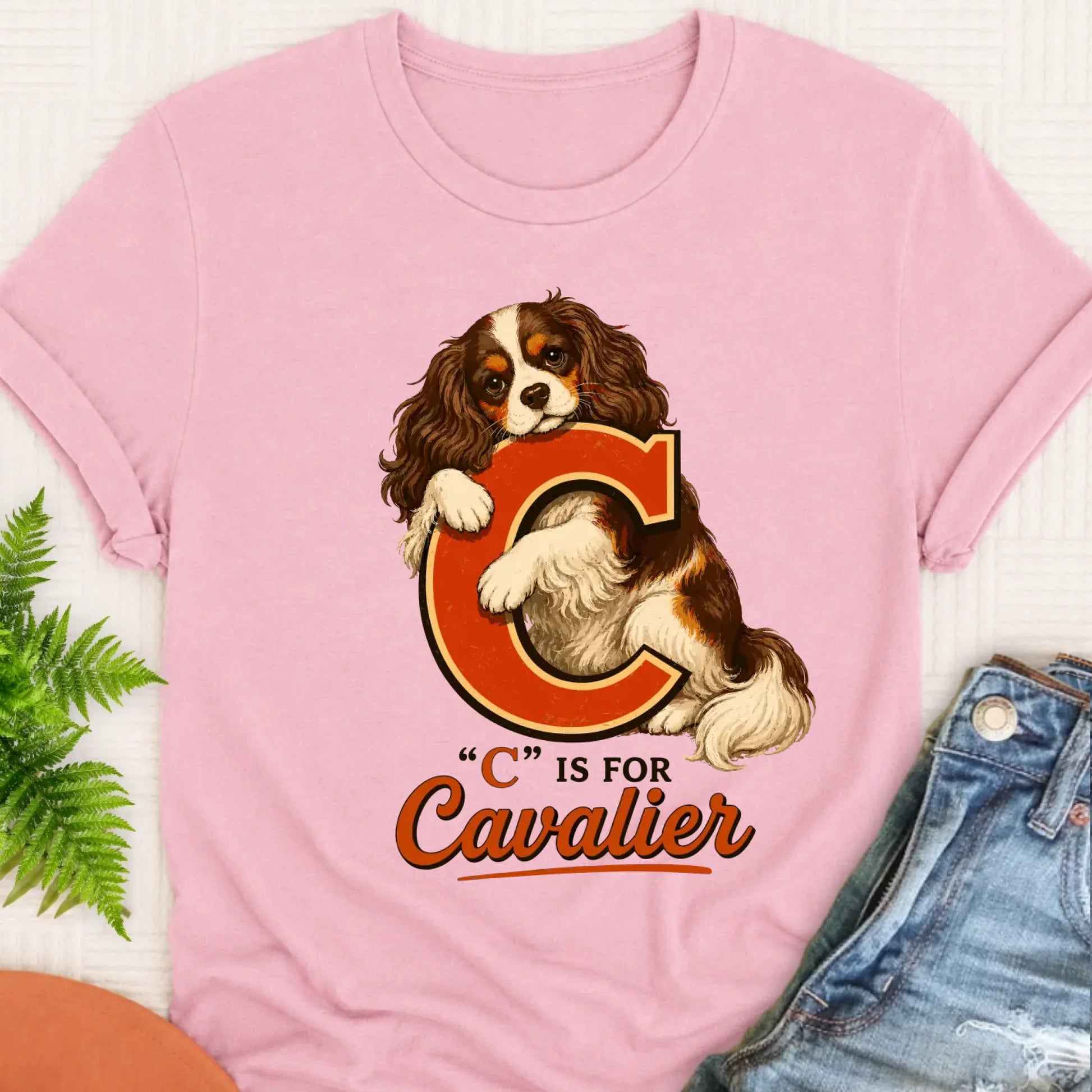 T-Shirt Blossom / S Custom Cavalier Alphabet Unisex TShirt