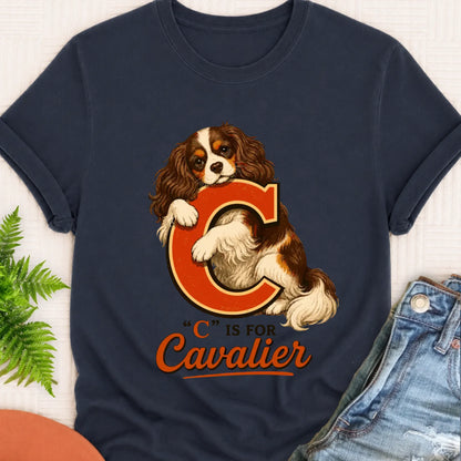 T-Shirt Custom Cavalier Alphabet Unisex TShirt