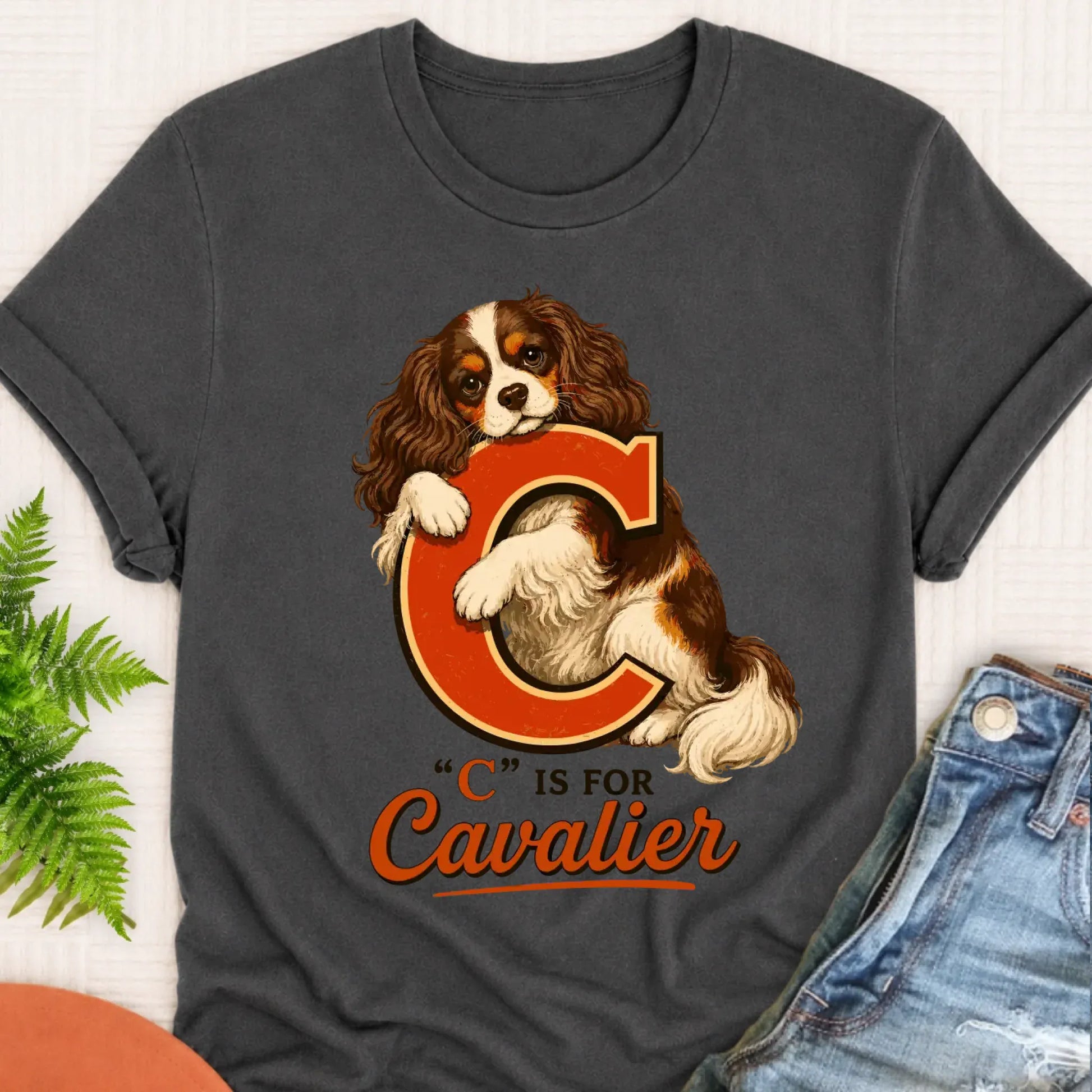 T-Shirt Custom Cavalier Alphabet Unisex TShirt