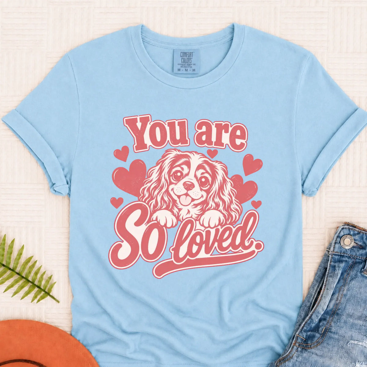 T-Shirt Chambray / S Custom Cavalier Always Loved Unisex Tshirt