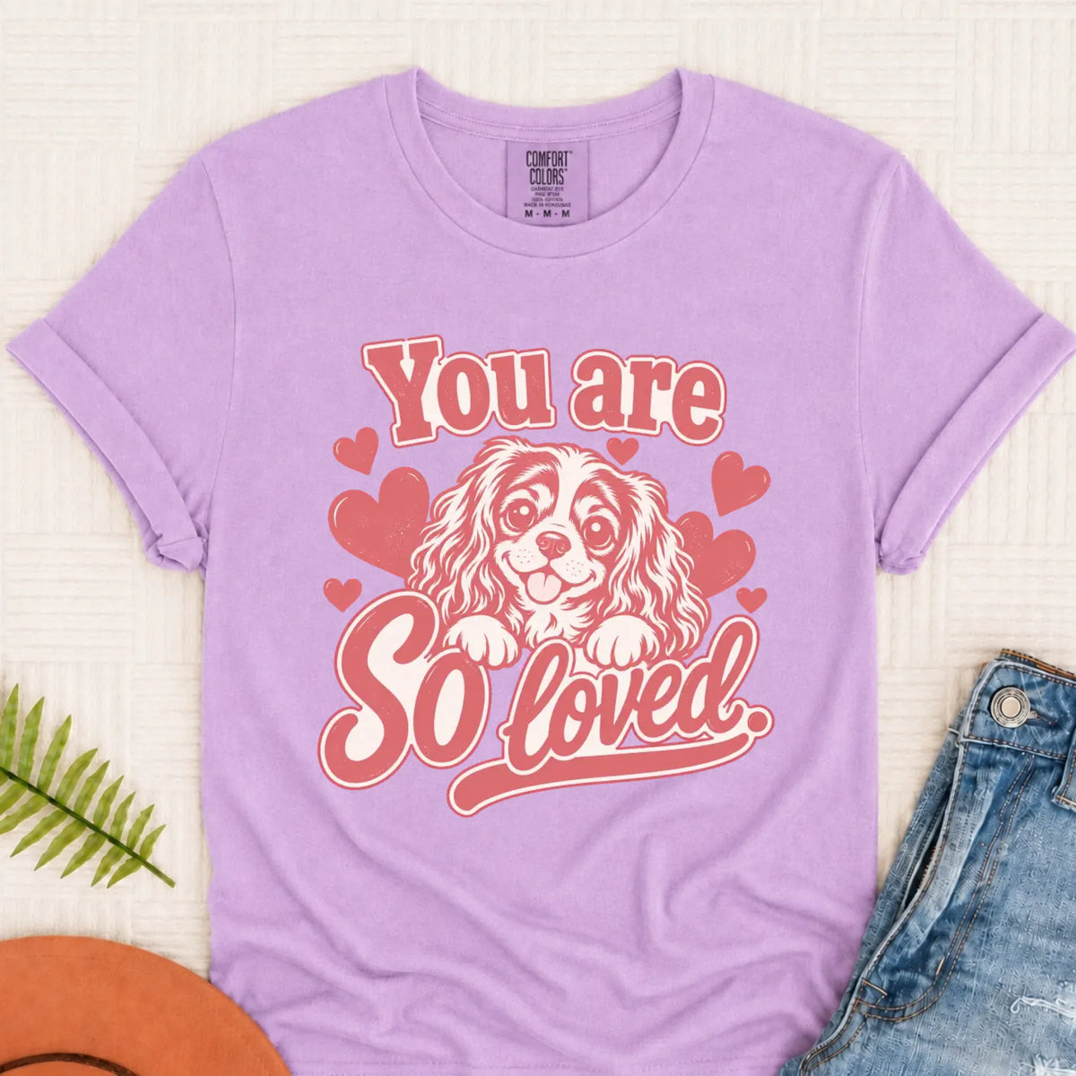 T-Shirt Orchid / S Custom Cavalier Always Loved Unisex Tshirt