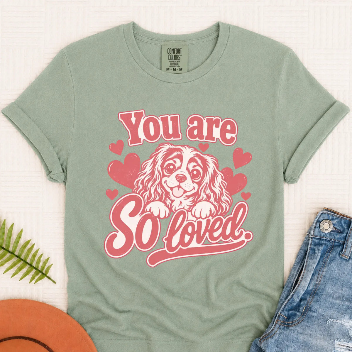 T-Shirt Bay / S Custom Cavalier Always Loved Unisex Tshirt