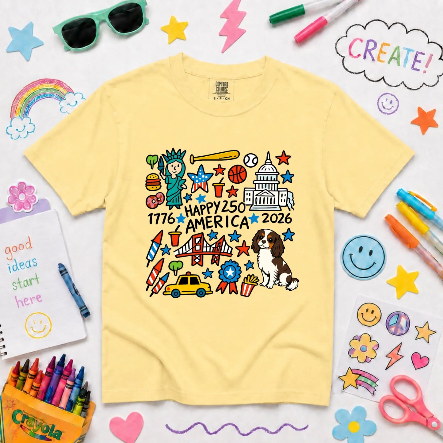 Youth Tshirt Butter / XS Custom Cavalier America 250th Birthday Unisex YOUTH TShirt