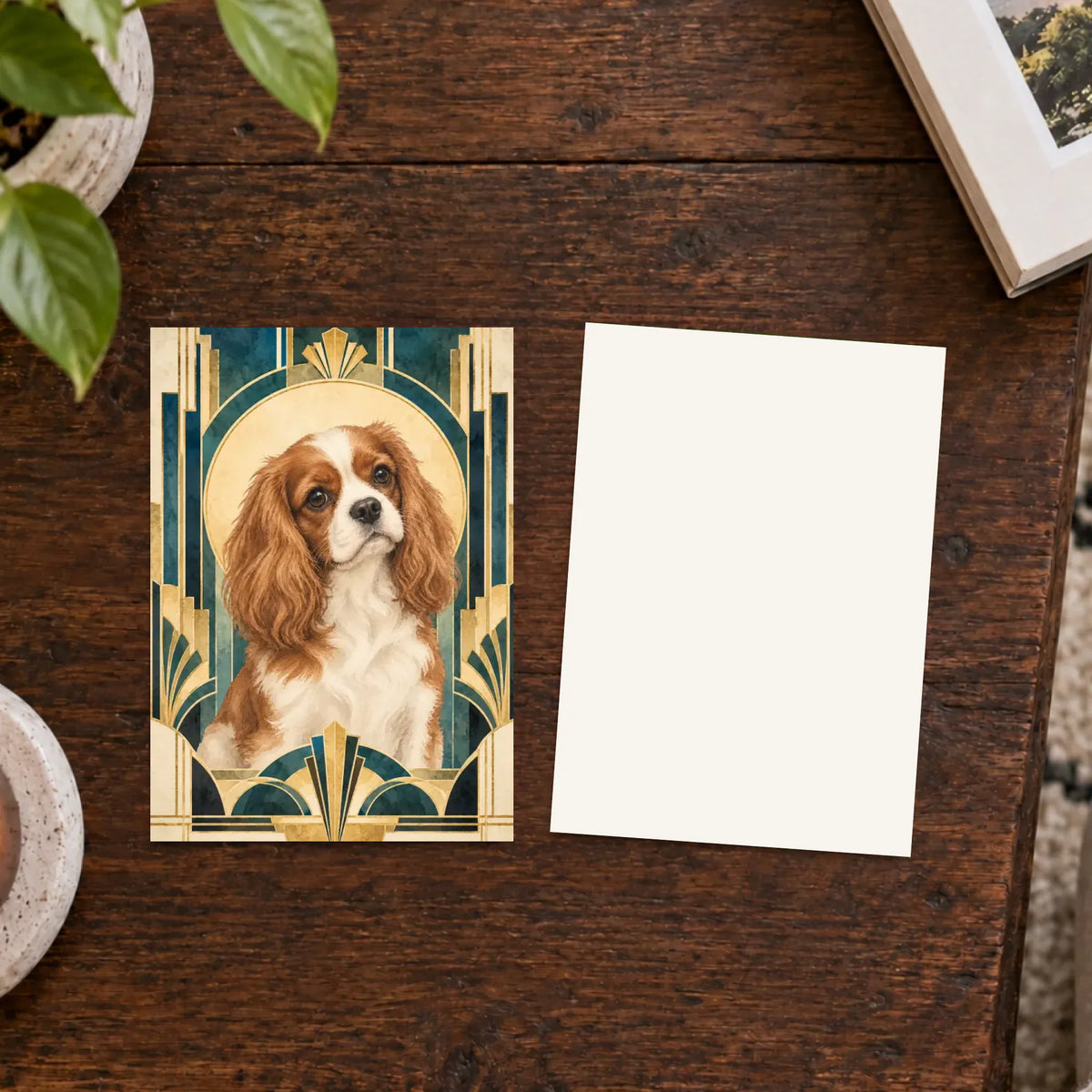 Poster Qty 1 Custom Cavalier Art Deco Greeting Card