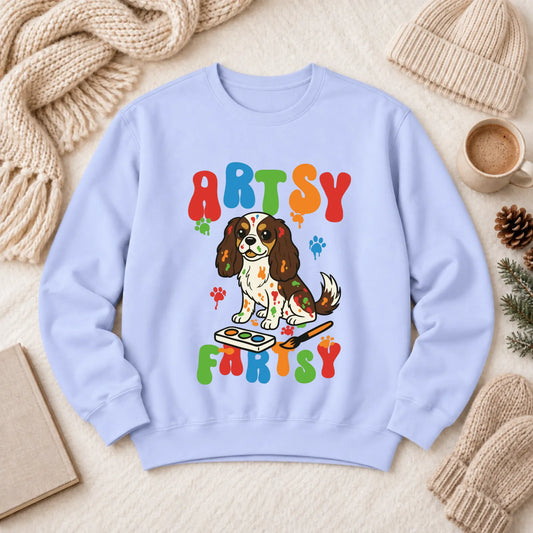 Custom Cavalier Artist Art Class Unisex Sweatshirt Hydrangea