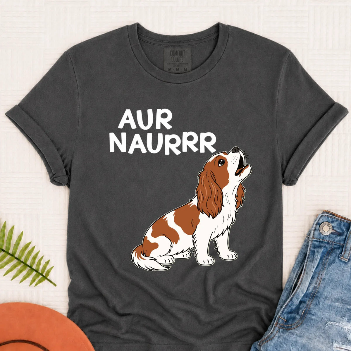 Custom Cavalier Aur Naur Funny Unisex TShirt Pepper