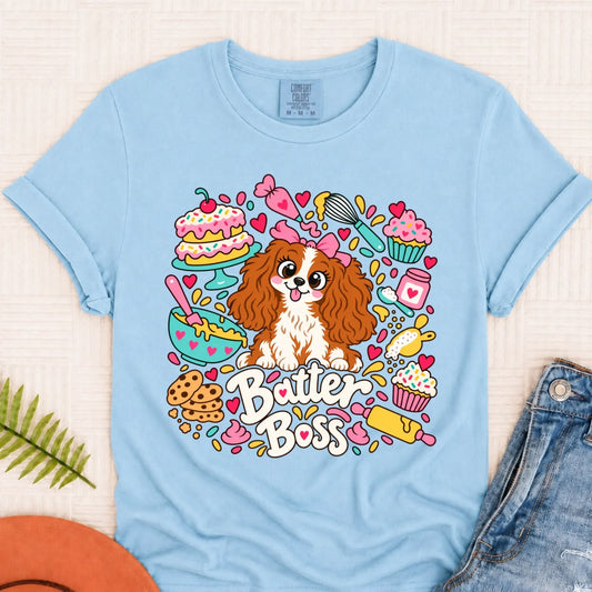 Custom Cavalier Baker Baking Unisex Tshirt Chambray