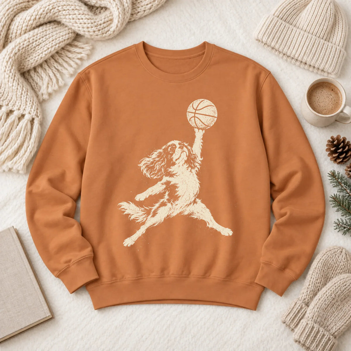 Sweatshirt Yam / S Custom Cavalier Basketball Slam Dunk Unisex Sweatshirt