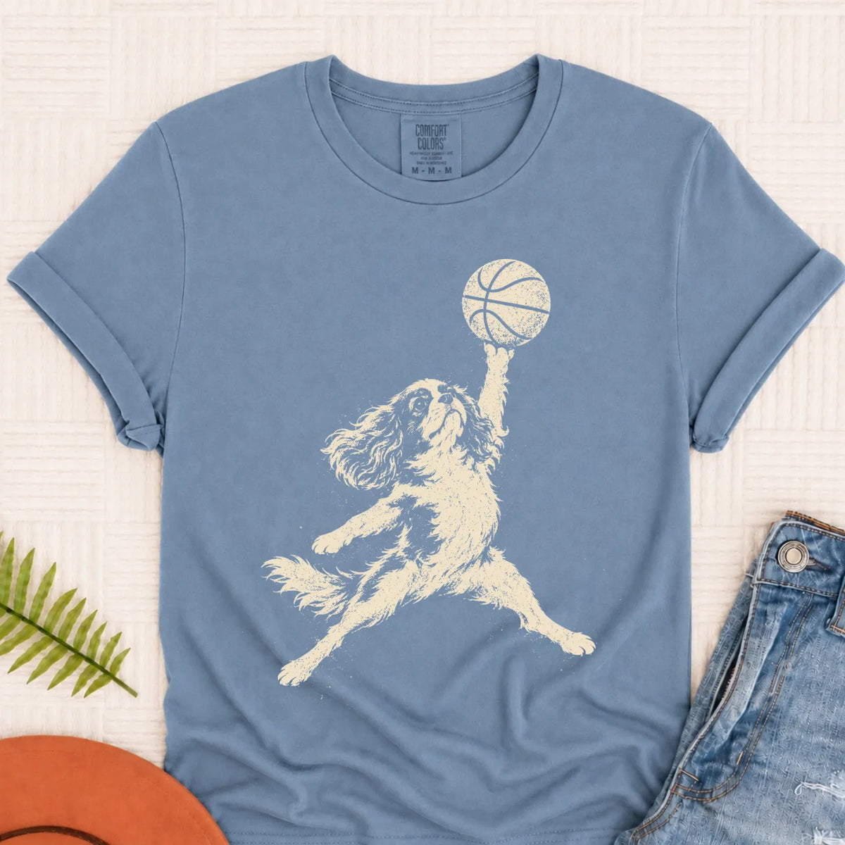 T-Shirt Blue Jean / S Custom Cavalier Basketball Slam Dunk Unisex Tshirt