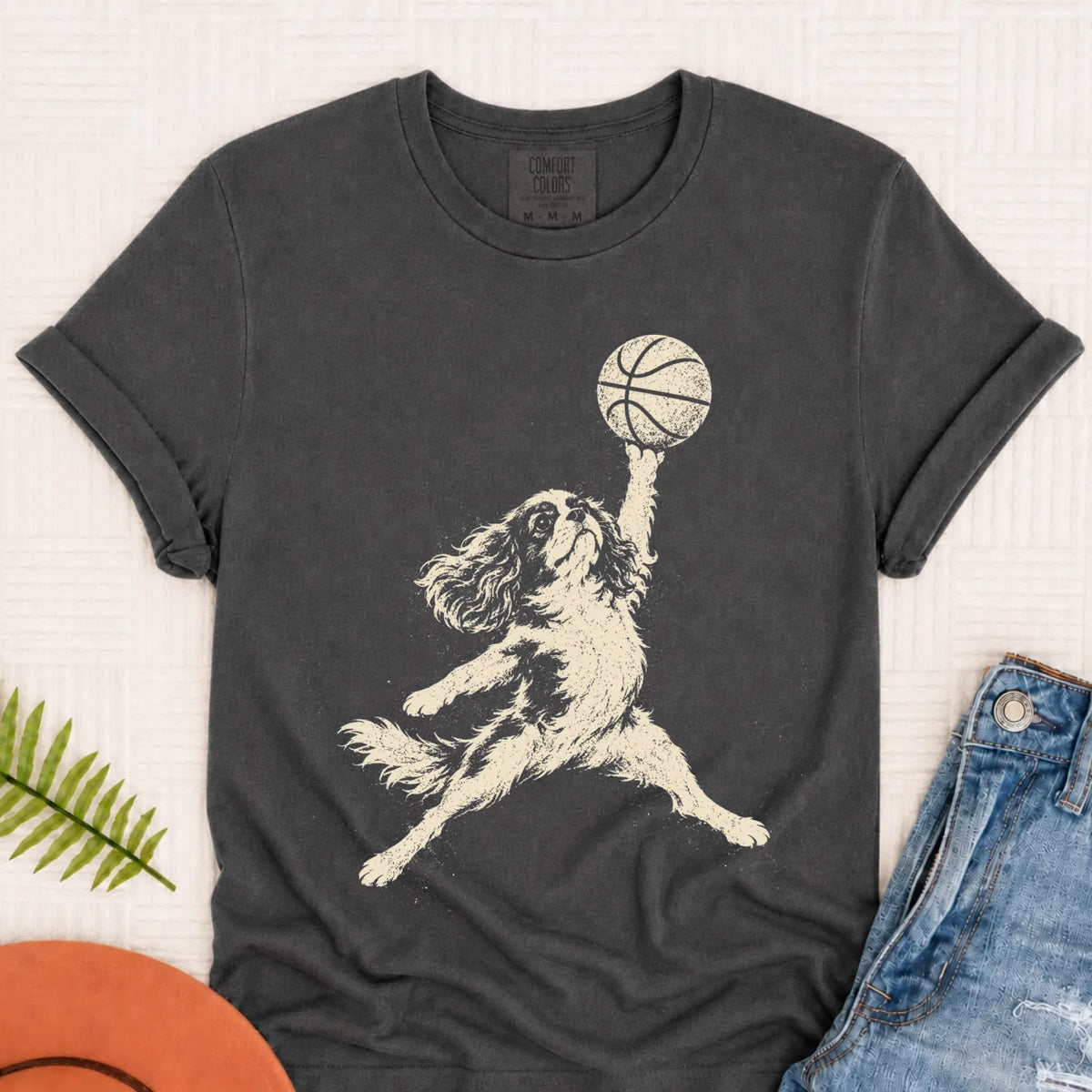T-Shirt Pepper / S Custom Cavalier Basketball Slam Dunk Unisex Tshirt