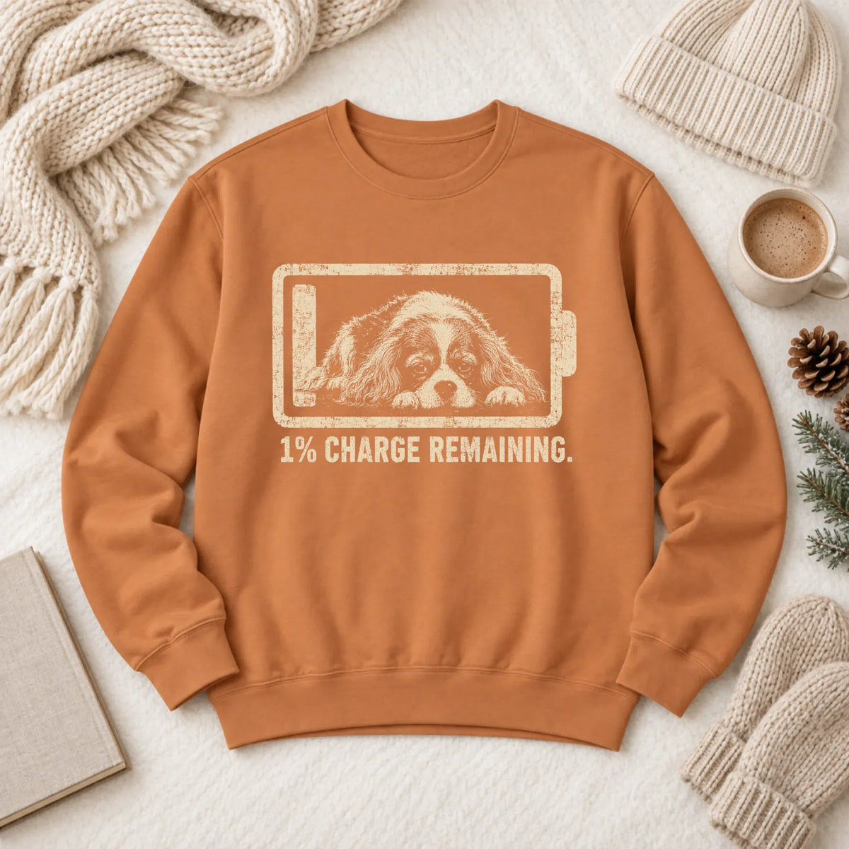 Custom Cavalier Battery Low Unisex Sweatshirt Yam