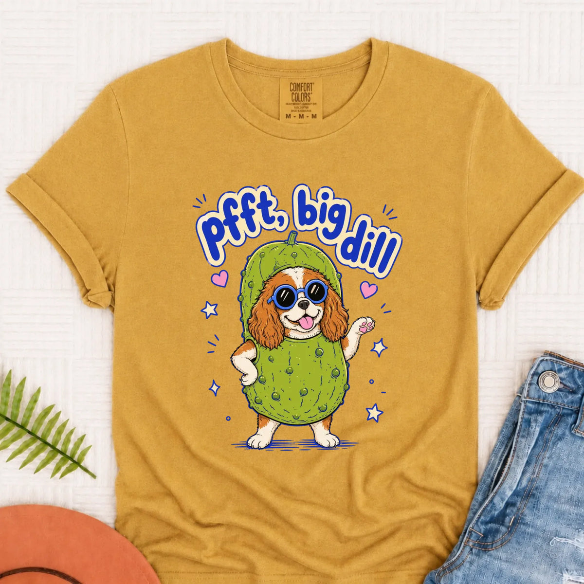Customizer Monster Light 1717 / Mustard / S Custom Cavalier Big Dill Pickle Unisex TShirt
