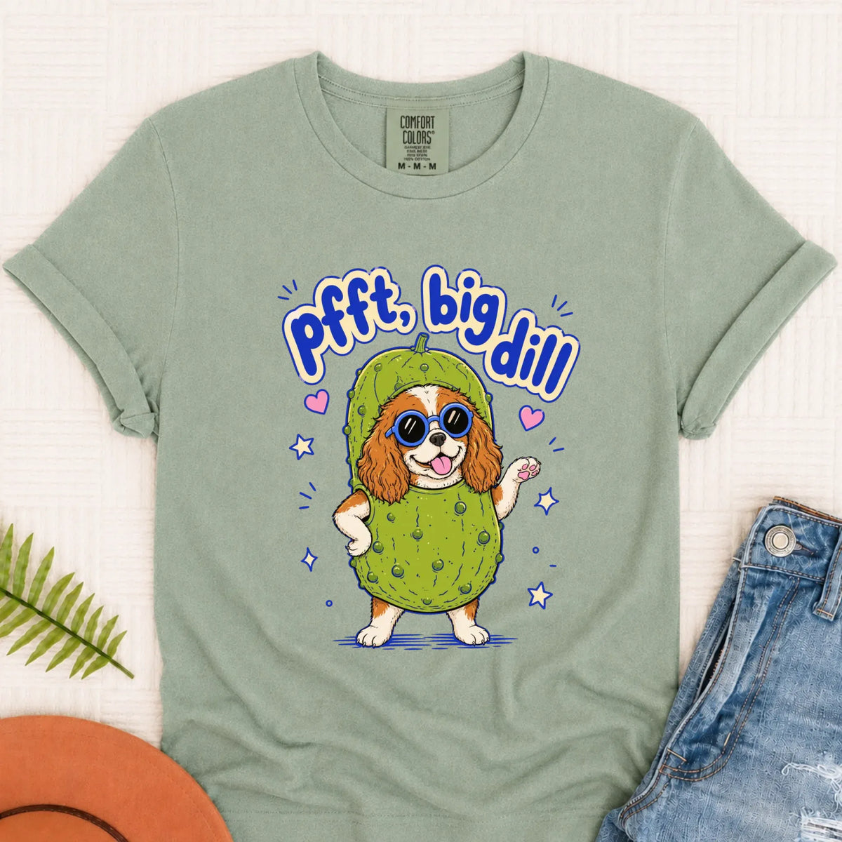 Customizer Monster Light 1717 / Bay / S Custom Cavalier Big Dill Pickle Unisex TShirt