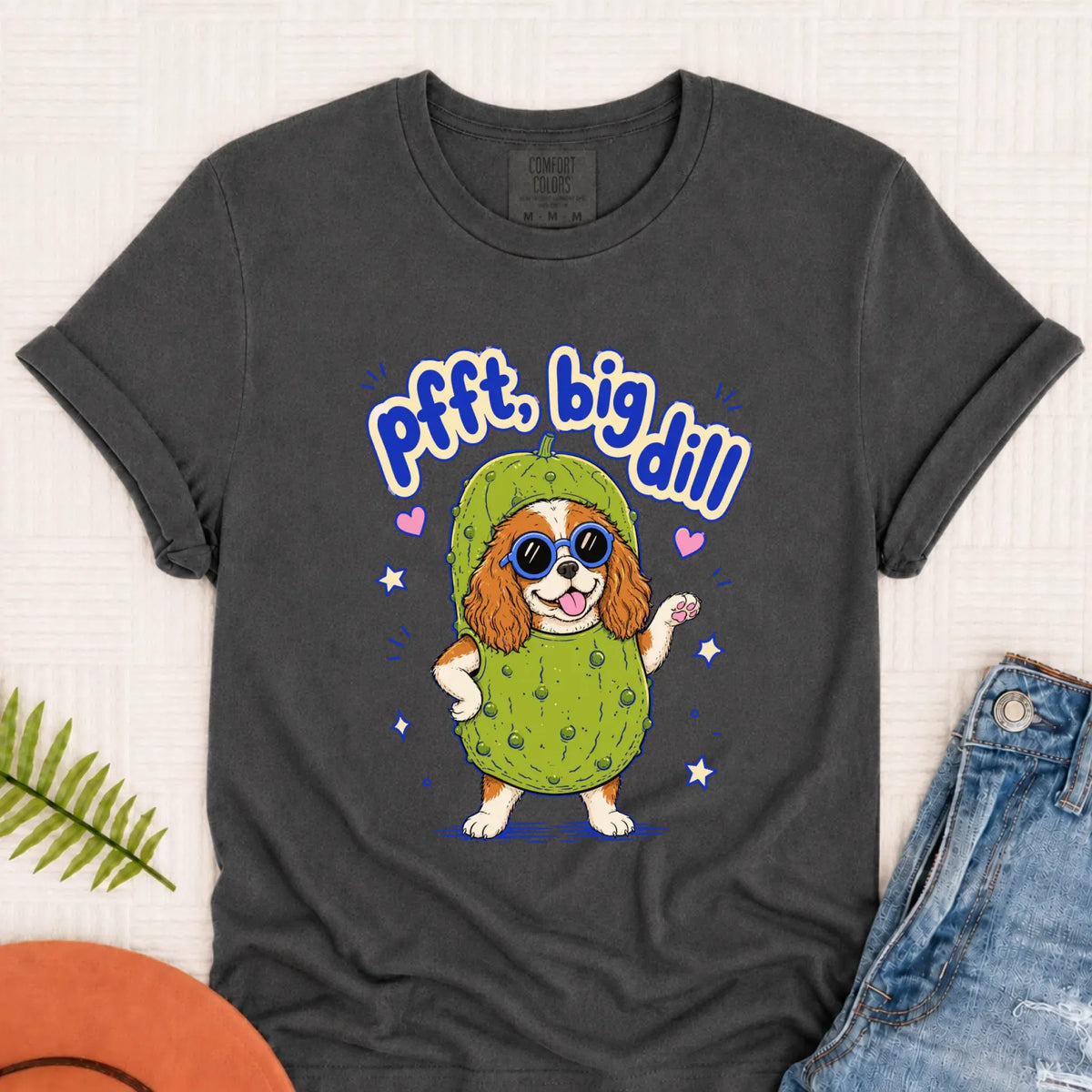 Customizer Monster Dark 1717 / Pepper / S Custom Cavalier Big Dill Pickle Unisex TShirt