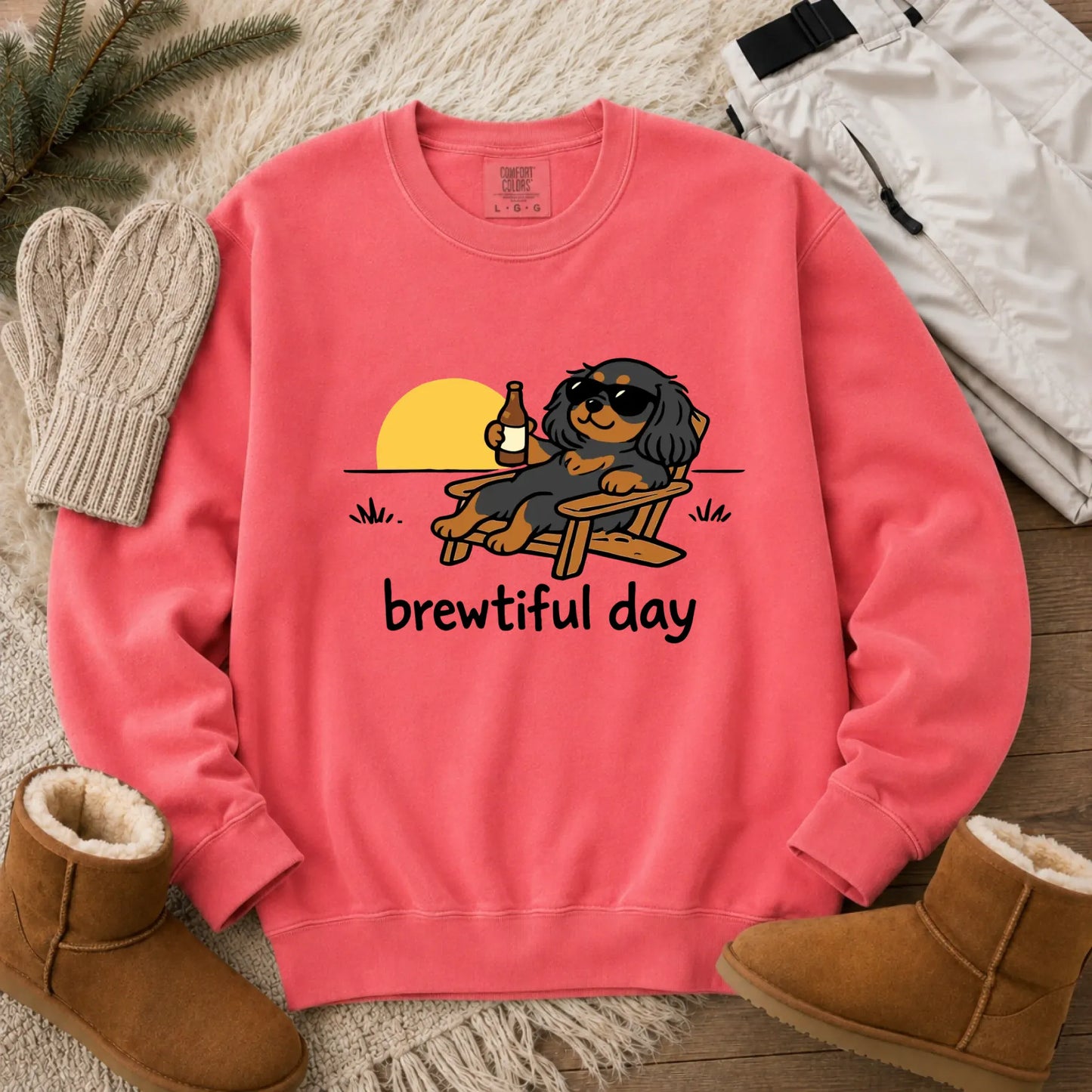 Sweatshirt Watermelon / S Custom Cavalier Brewtiful Beer Unisex Sweatshirt