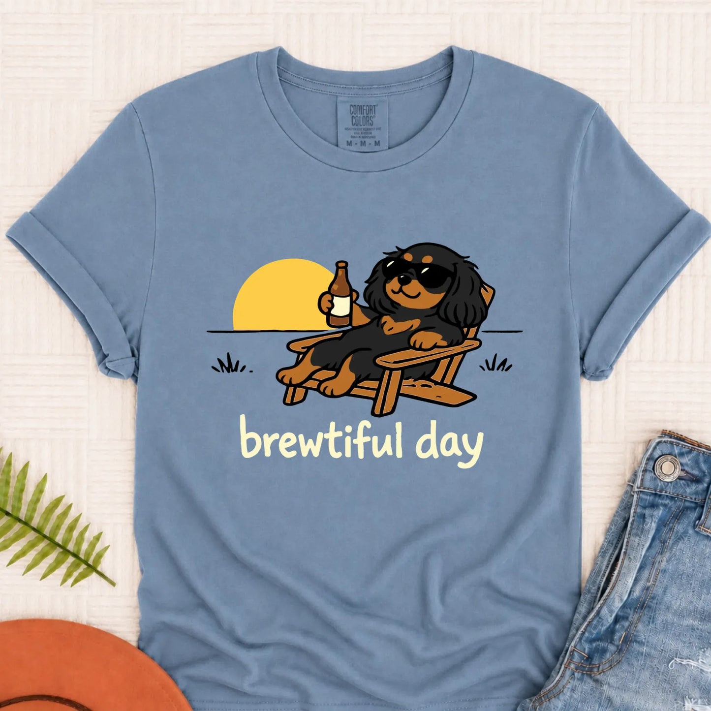T-Shirt Blue Jean / S Custom Cavalier Brewtiful Beer Unisex TShirt
