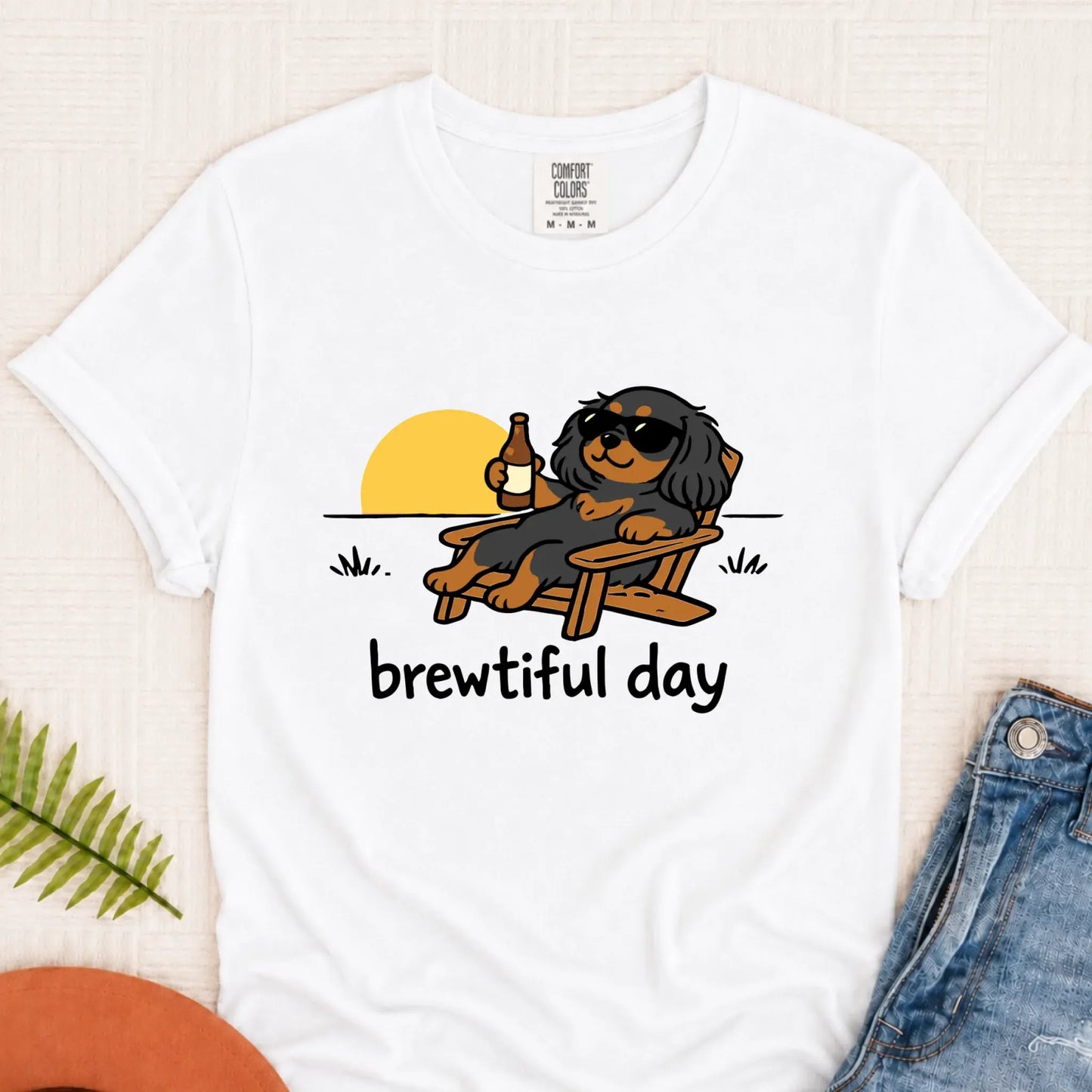 T-Shirt White / S Custom Cavalier Brewtiful Beer Unisex TShirt