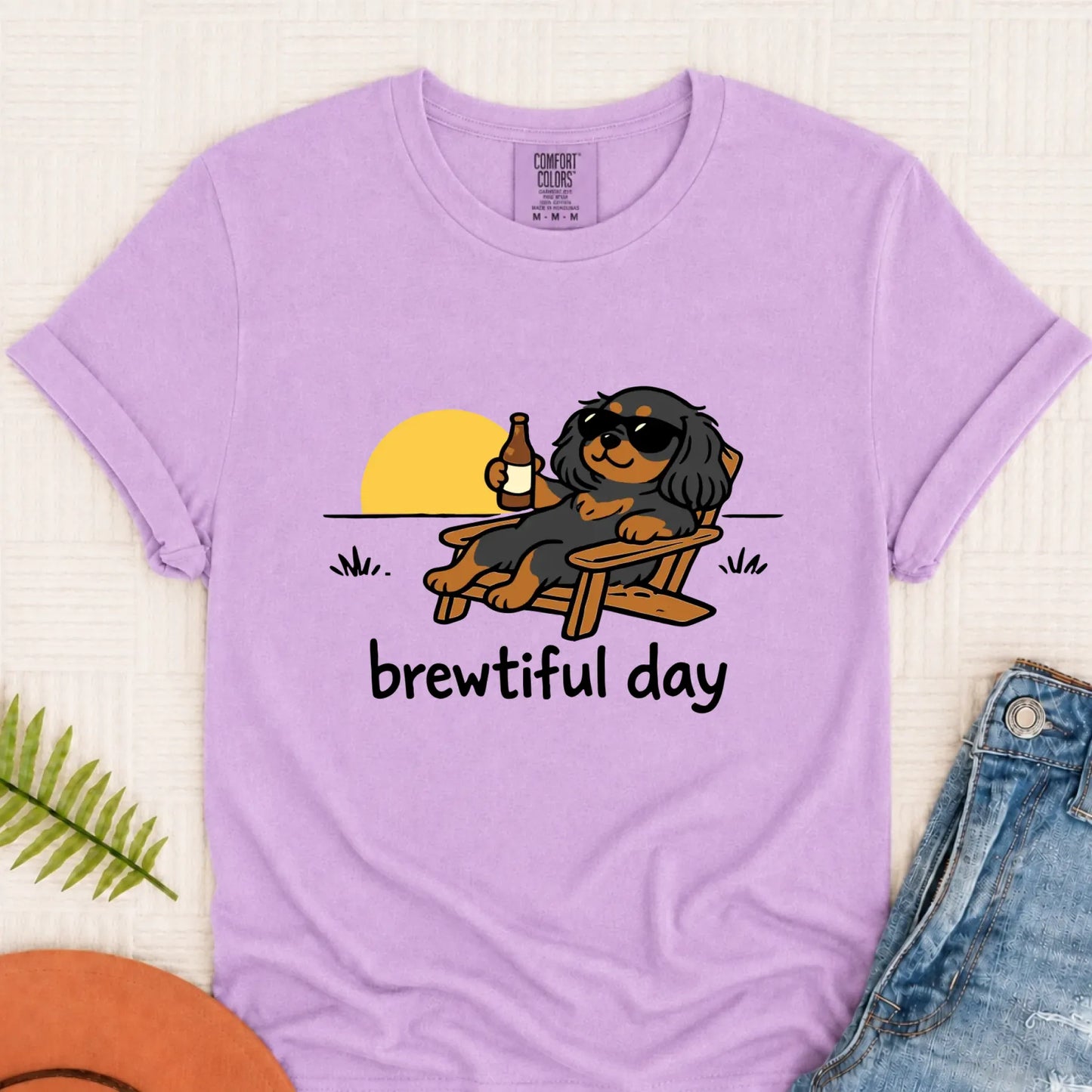 T-Shirt Orchid / S Custom Cavalier Brewtiful Beer Unisex TShirt