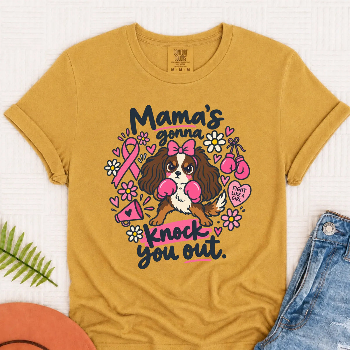 Custom Cavalier Cavalier Fighter Unisex Tshirt Mustard