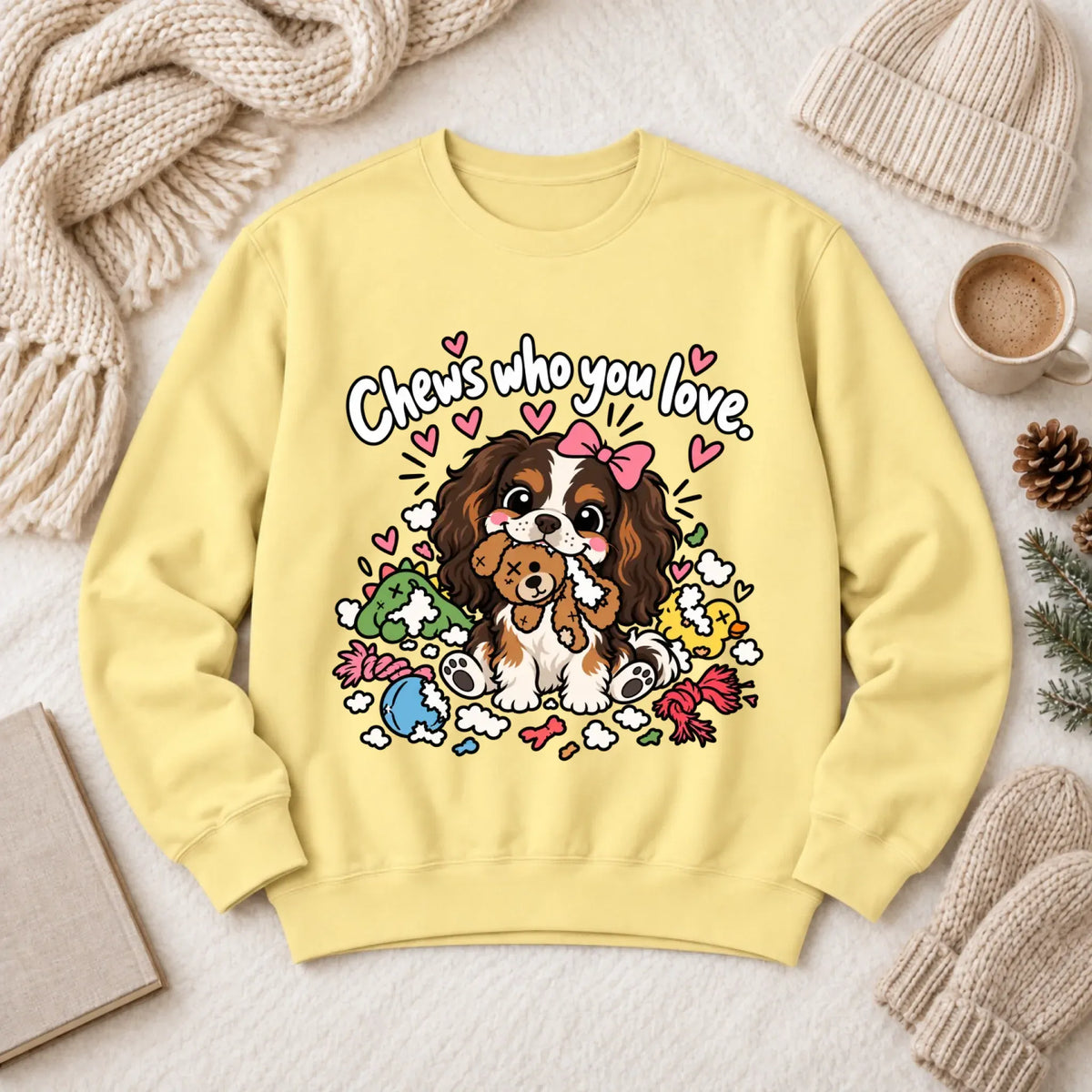 Custom Cavalier Chews Who You Love Unisex Sweatshirt - Customizer - Good Girl John