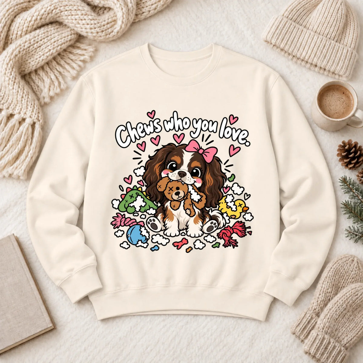 Custom Cavalier Chews Who You Love Unisex Sweatshirt - Customizer - Good Girl John