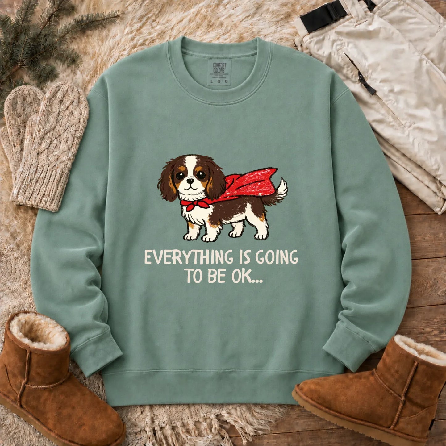 Sweatshirt Light Green / S Custom Cavalier Children's Nurse Unisex Sweatshirt