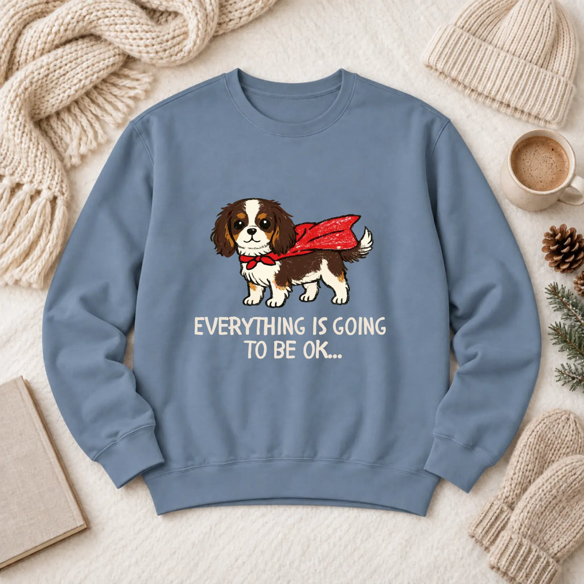 Custom Cavalier Children's Nurse Unisex Sweatshirt 1466 LW Sweatshirt Dark Blue Jean