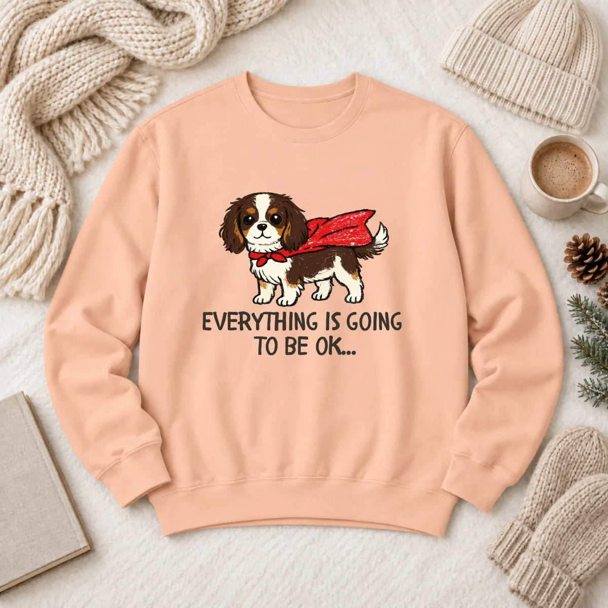 Custom Cavalier Children's Nurse Unisex Sweatshirt 1466 LW Sweatshirt Light Peachy