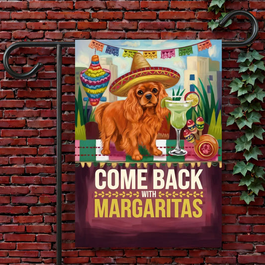 Custom Cavalier Cinco de Mayo Garden Flag 12'' × 18''