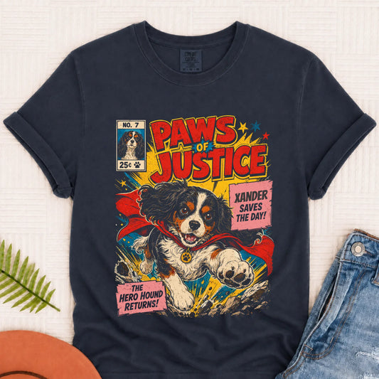 T-Shirt Custom Cavalier Comic Book Hero Unisex Tshirt
