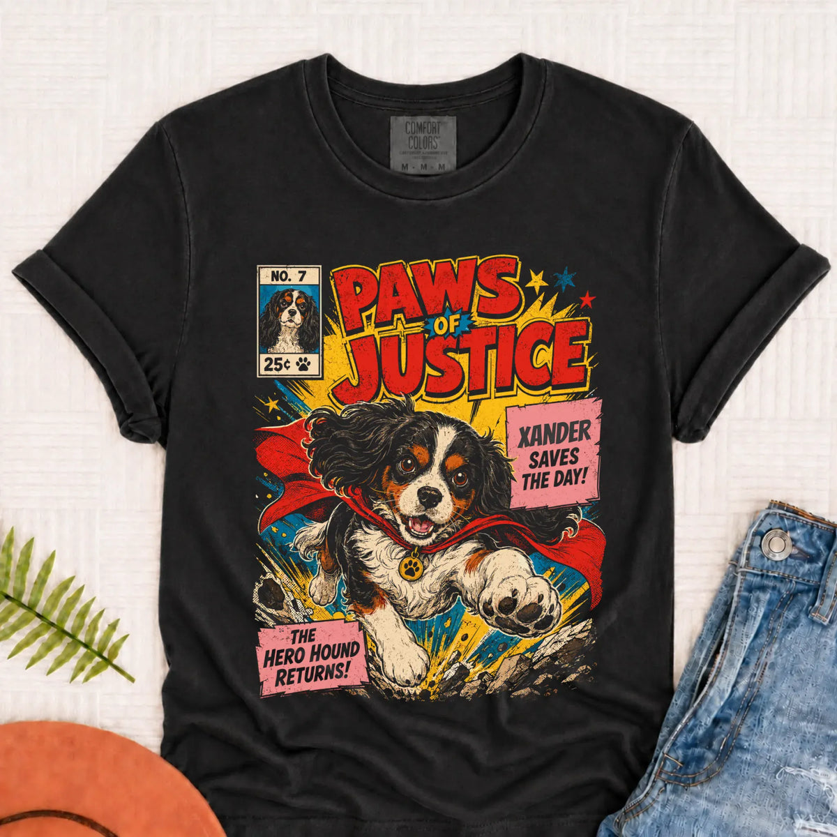 Custom Cavalier Comic Book Hero Unisex Tshirt Monster Dark 1717