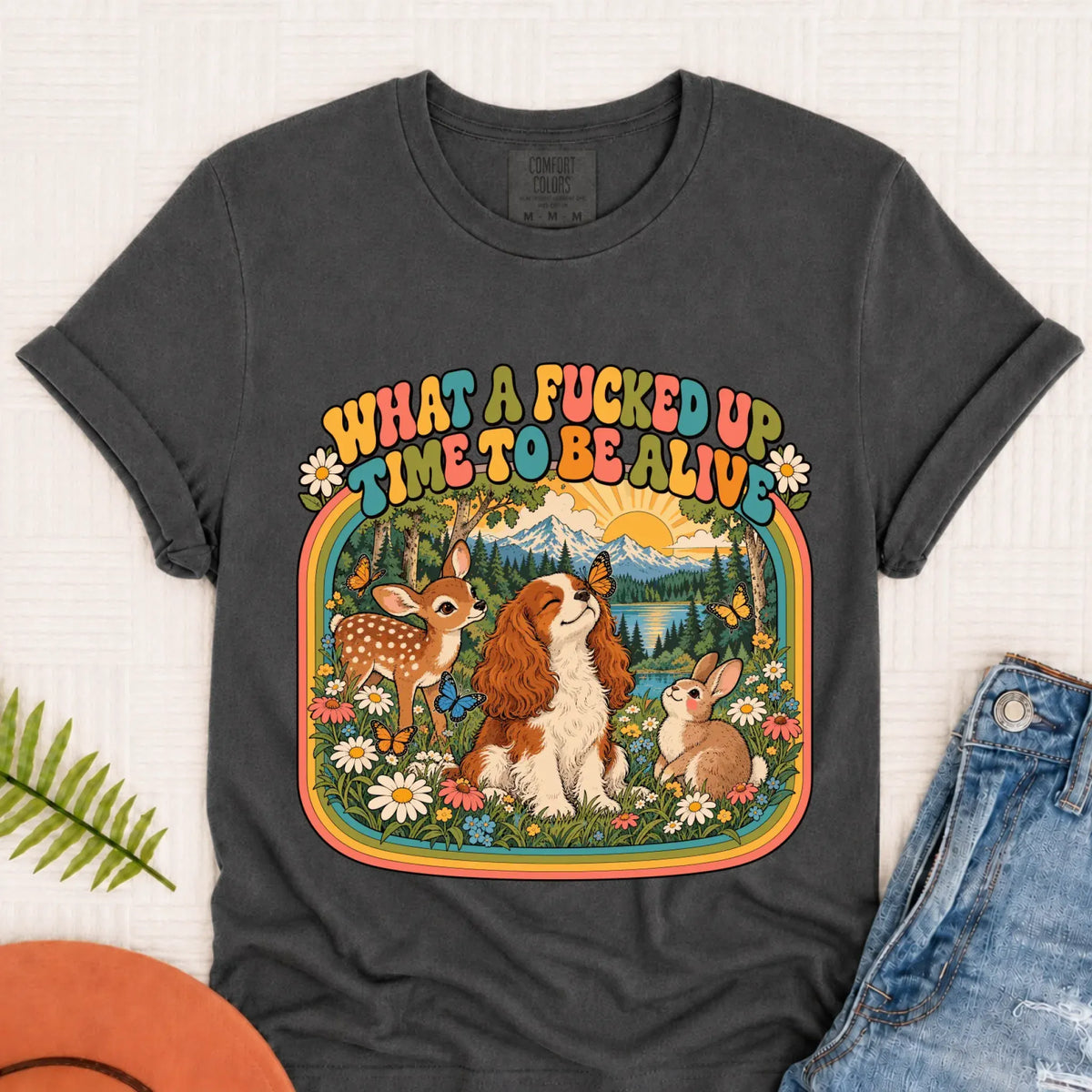 Custom Cavalier Crazy Time Funny Unisex Tshirt Pepper