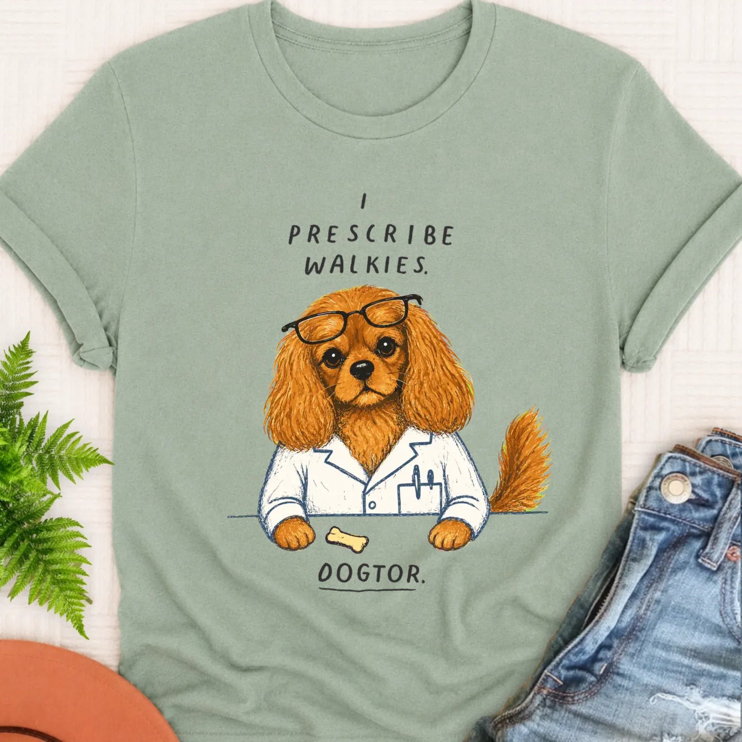T-Shirt Bay / S Custom Cavalier Doctor Walkies Unisex TShirt