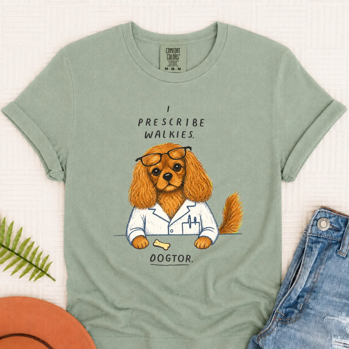 Custom Cavalier Doctor Walkies Unisex TShirt Bay