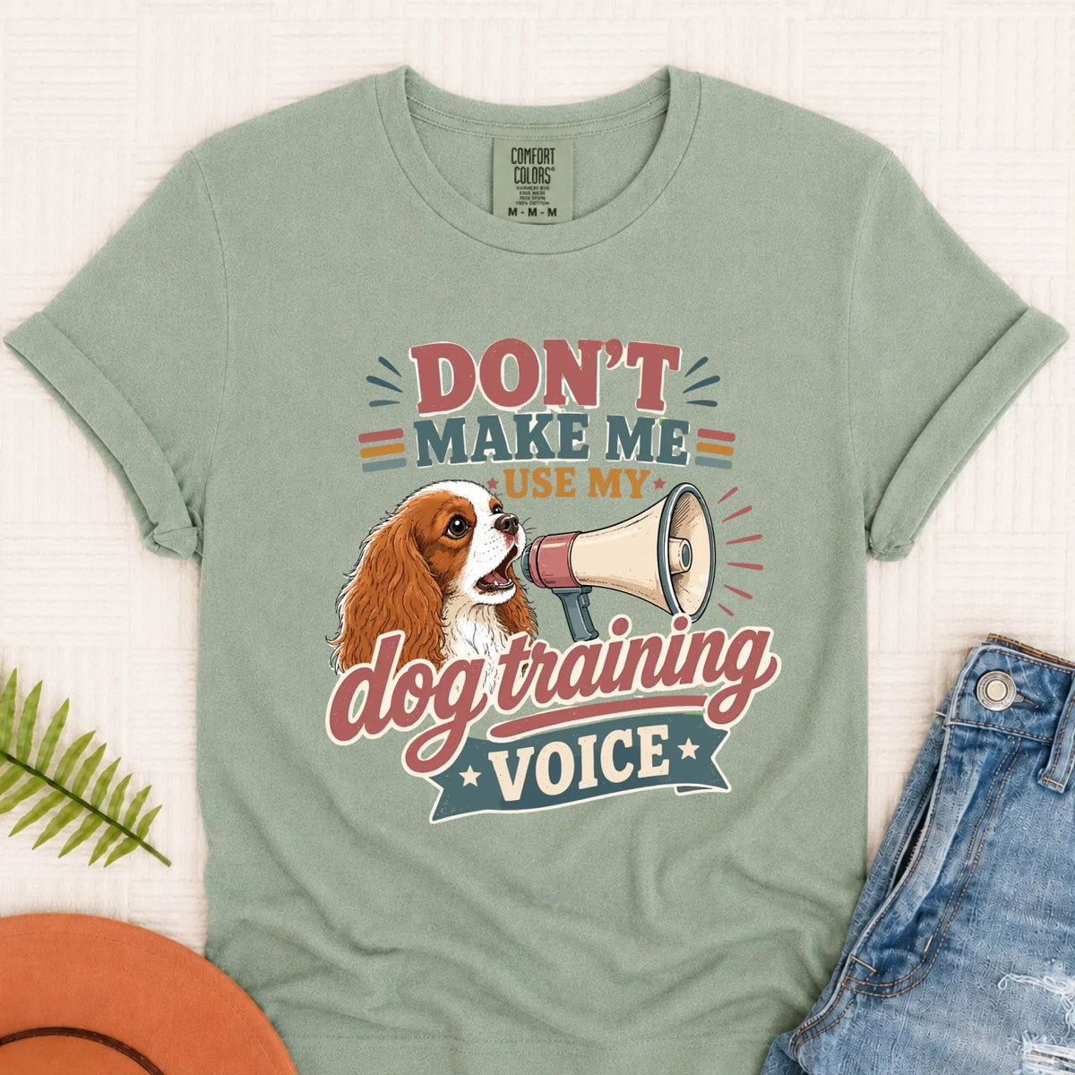 Custom Cavalier Dog Training Voice Unisex TShirt Bay